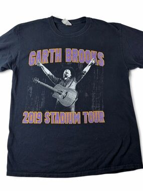 garth brooks 2019 stadium tour concert t shirt black country music tee large